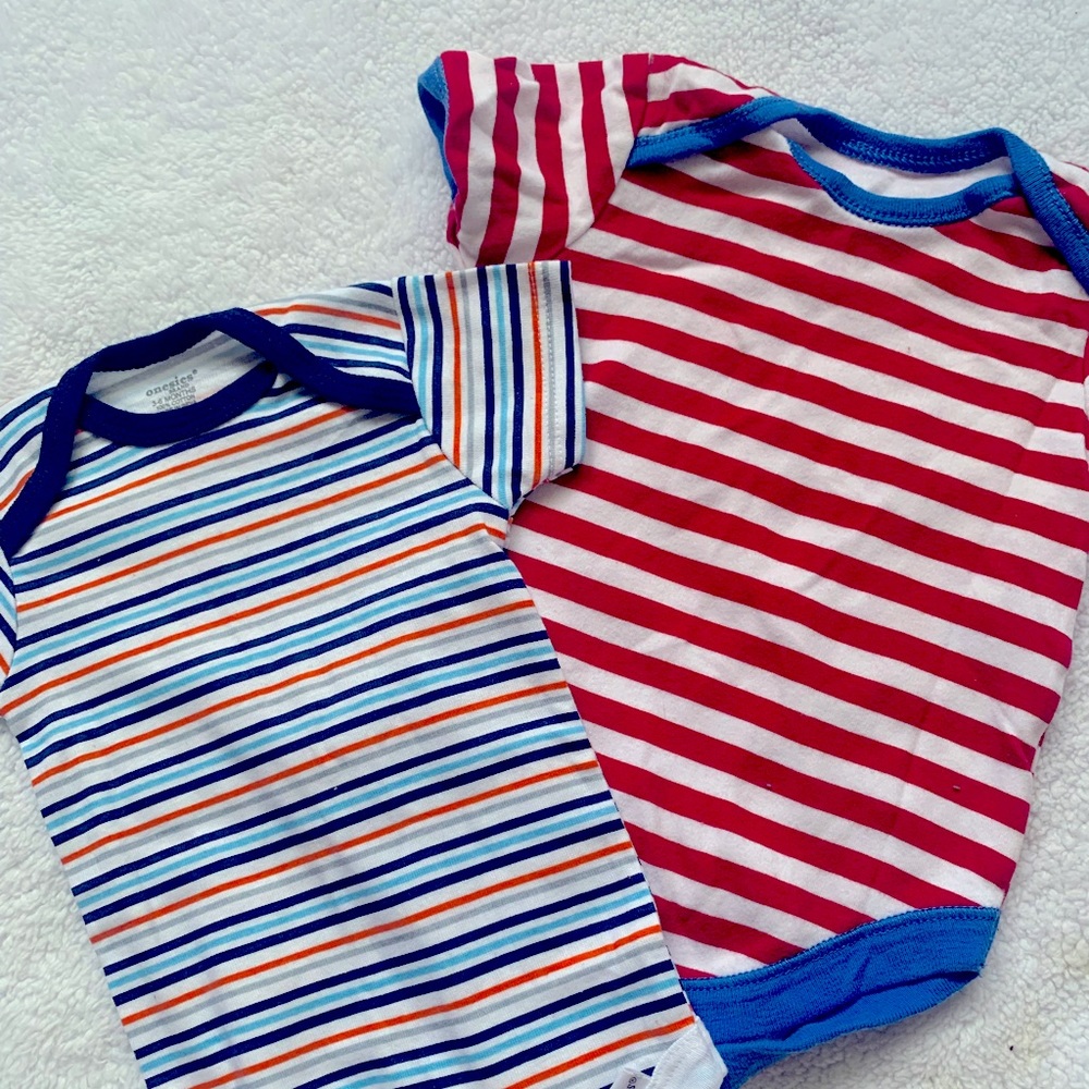 Two Striped Bodysuit/Onsies